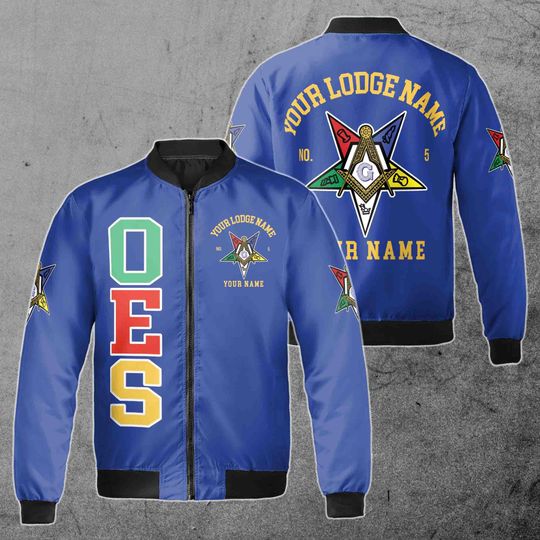 Discover Order Of The Eastern Star OES Mason Unisex Bomber Jacket