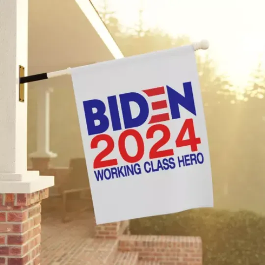 Discover Biden 2024 Working Class Hero Presidential Election 2024 House Flag