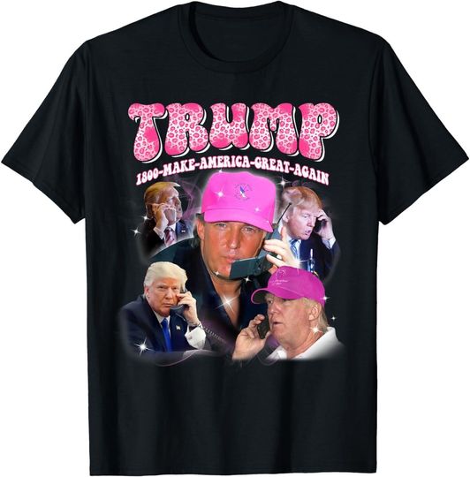 Discover Funny Trump Pink Miss Me Yet Trump 2024 Take America Back T-Shirt