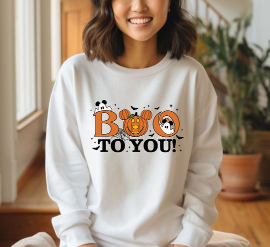 Discover Halloween Ghost Sweatshirt, Boo To You Sweatshirt