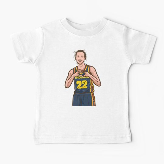 Discover Caitlin Clark Heart Celebration Baby T-Shirt