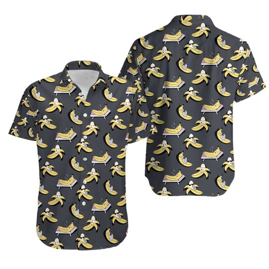 Discover Banana Button Shirt And Shorts, Banana Hawaiian Shirt