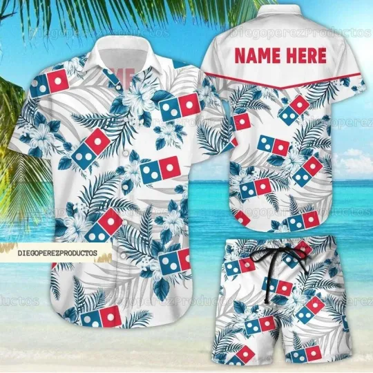 Discover Personalized Domino Pizza Hawaii Shirt, Domino Pizza Tropical Shirt