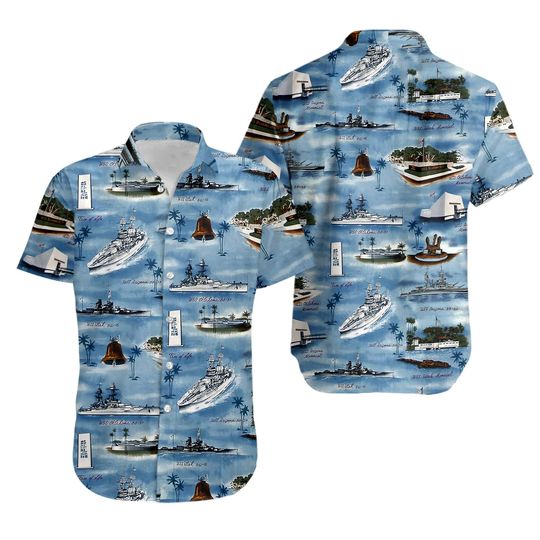 Discover Kalaheo Pearl Harbor US Carrier Hawaiian Shirt