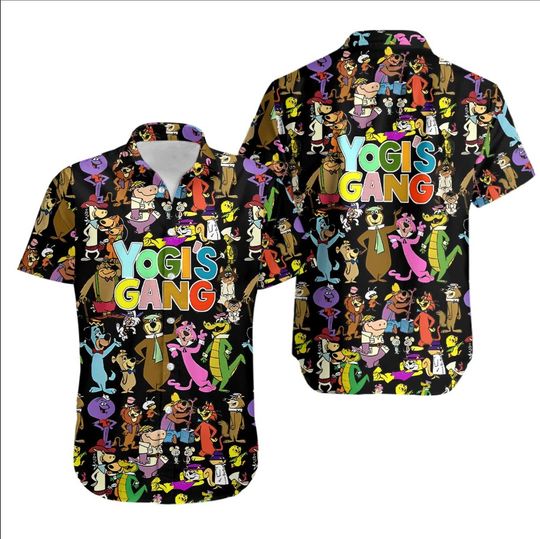Discover Yogi Gang Saturday Morning Cartoons Vintage Hawaiian Shirt