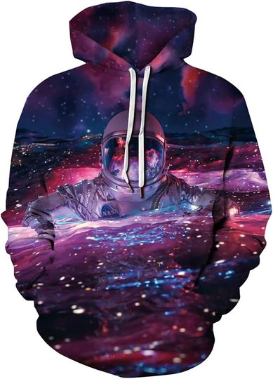 Discover Chaos World Men's Novelty Hoodie Realistic 3D Print Sweatshirt Unisex Top