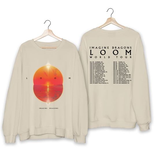 Discover Imagine Dragons - Loom Tour 2024 Double Sided Sweatshirts, Loom New Album