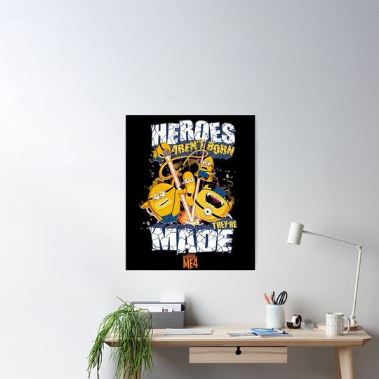 Discover Despicable Me 4, Mega Minions Heroes, Minions Movie 2024 Poster