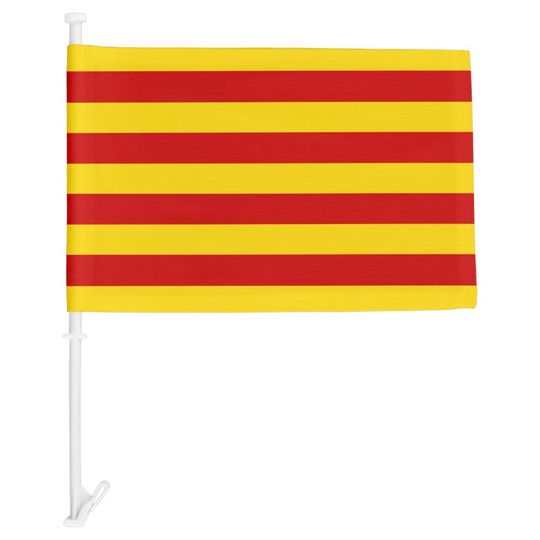 Discover Catalonia Flag & Catalan - La Senyera fashion Car Flag