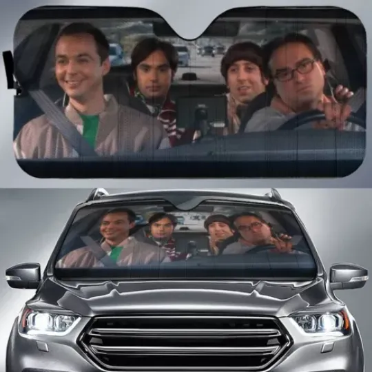 Discover The Big Bang Theory Car Sunshade  Sheldon Cooper Howard Wolowitz Car Sun Shade