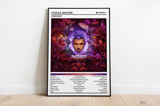 Discover Chris Brown Music Poster - Indigo Album Cover