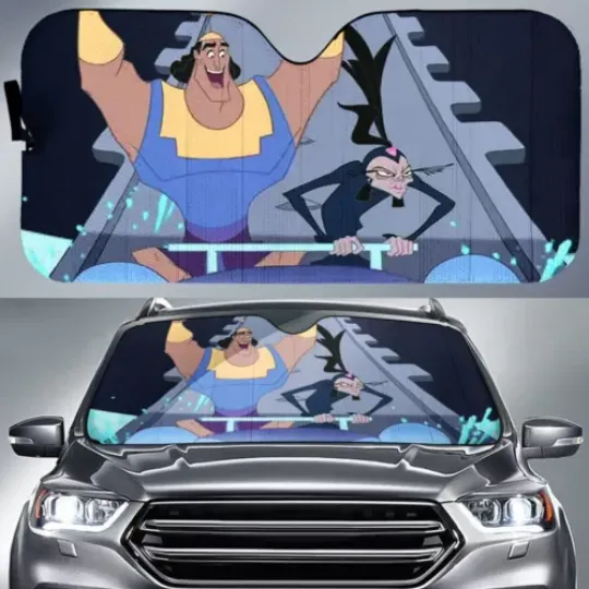 Discover The Emperor's New Groove Car Sun Shade Krock And Yzma Put Your Hands