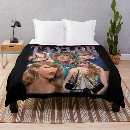 Discover Y2k TS Swiftie Tour Tee 2023 midnights Throw Blanket