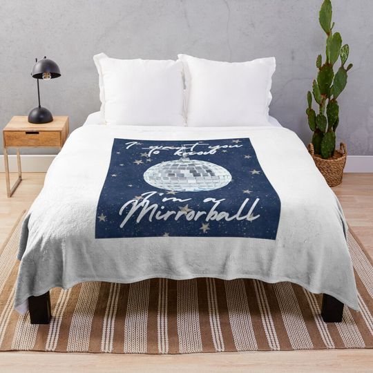 Discover Taylor Mirrorball Folklore Throw Blanket