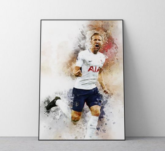 Discover Harry Kane Poster | Football Wall Art Print | A4 | A3 | Ref #250
