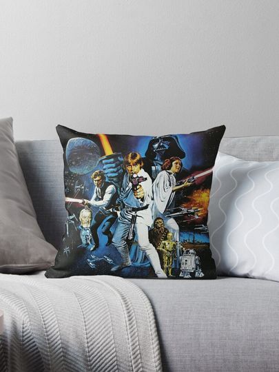 Discover Original Wars Attack Vintage Movies Throw Pillow