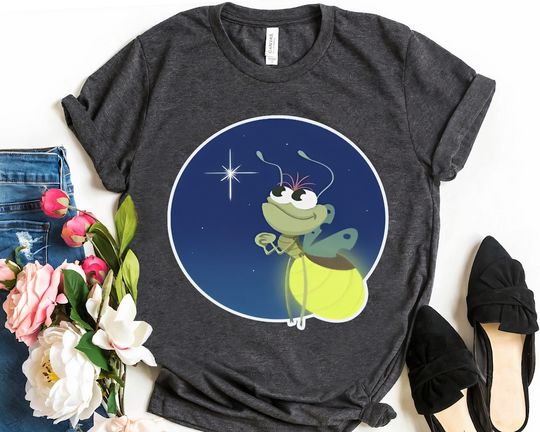 Discover Princess and the Frog Ray Firefly Evangeline Shirt, Look How She Lights Up The Sky Shirt