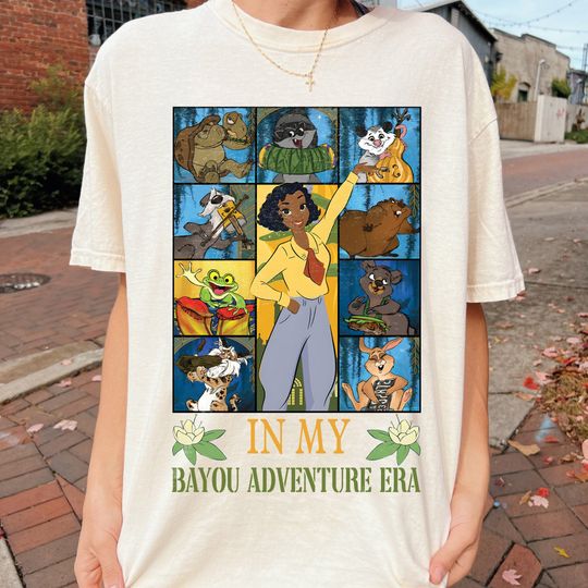 Discover Princess In My Tiana's Bayou Adventure Era Shirt, Girl Matching Shirt
