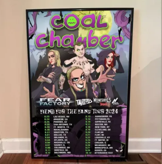Discover Coal Chamber - Tour 2024 Poster . Decor Poster