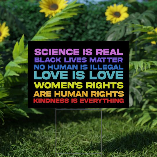 Discover EQUALITY YARD SIGN - Social Justice Kindness is Everything Yard Sign With Stake