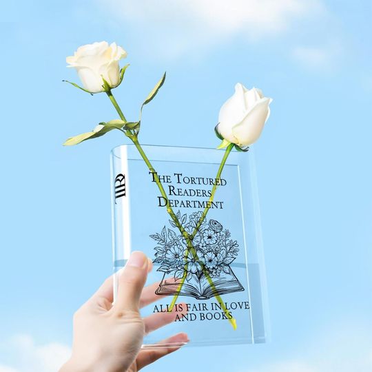 Discover The Tortured Readers Department, Books Acrylic Vase for Flowers