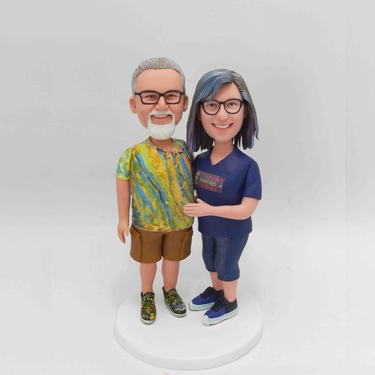 Discover Custom Couple Bobbleheads, Personalized Wedding Gifts For Couple, Wedding Anniversary Gift For Couple