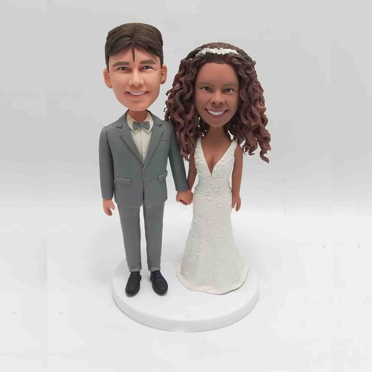 Discover Custom Bobblehead Couple Wedding Dolls, Best Custom Topper Cake bobblehead