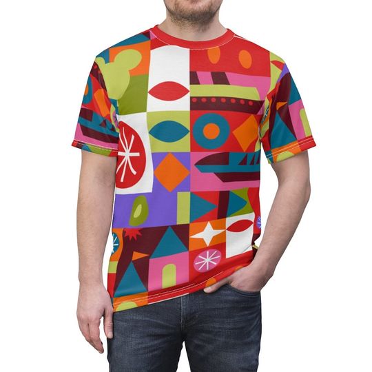 Discover Parks Soda Cup Pattern  Unisex All Over Print Running Costume Shirt