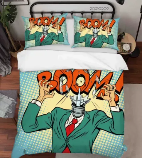 Discover 3D Creative Cartoon Characters Quilt Cover Set Duvet Cover Bedding Pillowcases