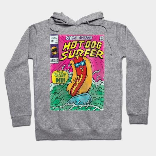 Discover Hot Dog Surfer - Hot Dog Hoodie