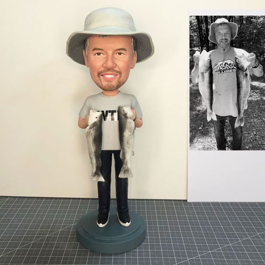 Discover personalized Fisherman Bobblehead, Make A Fisherman Bobblehead