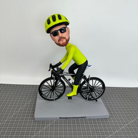 Discover Custom Rider Bobbleheads, Personalized Bike Figurines