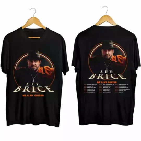 Discover Lee Brice Me & My Guitar 2024 Tour Country Music Double Sided Shirt