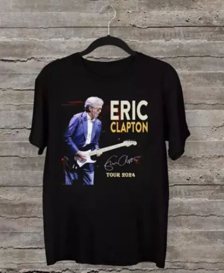 Discover Eric Clapton 2024 tour Music Black Shirt Great Gift
