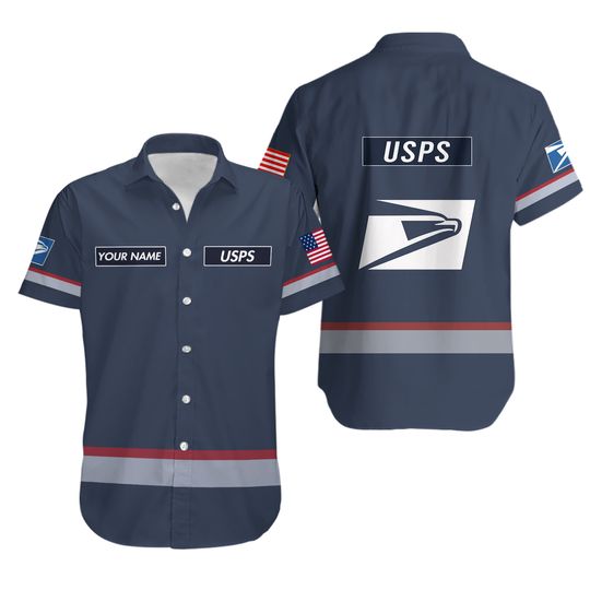 Discover Personalized Name Postal Service 3D Hawaiian Shirt