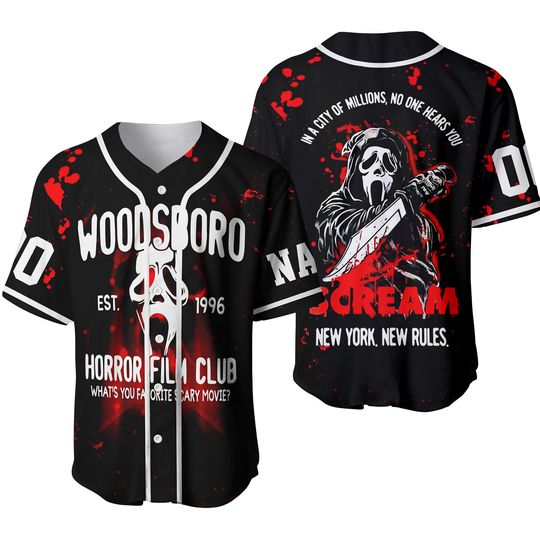 Discover Scream Baseball Jersey, Scream Shirt, Personalized Baseball Shirt