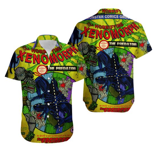 Discover The Horrifying Xenomorph Hawaiian Shirt