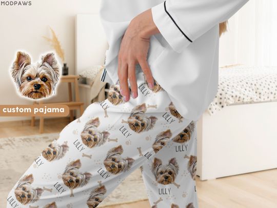 Discover Custom Pet Pajamas with Photo and Name