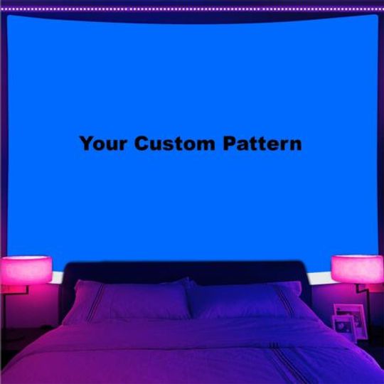 Discover Custom Large Wall Art Blacklight Poster UV Reactive Tapestry Wall Hanging Fabric