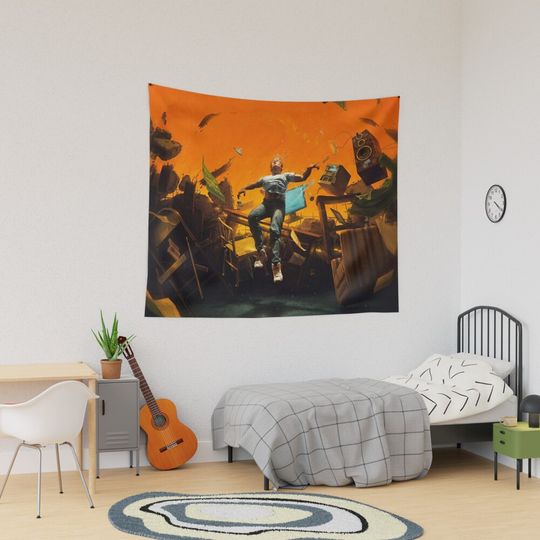 Discover Logic Album Cover Tapestry
