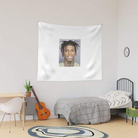 Discover NLE Choppa Mugshot Tapestry