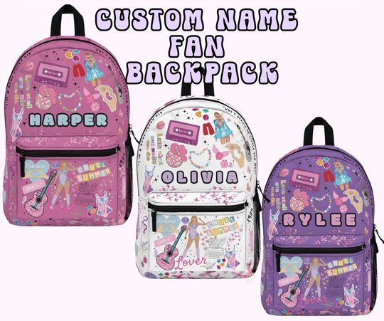 Discover Taylor Backpack, TS Kids Merch Backpack, Swift Fan Back to School Back