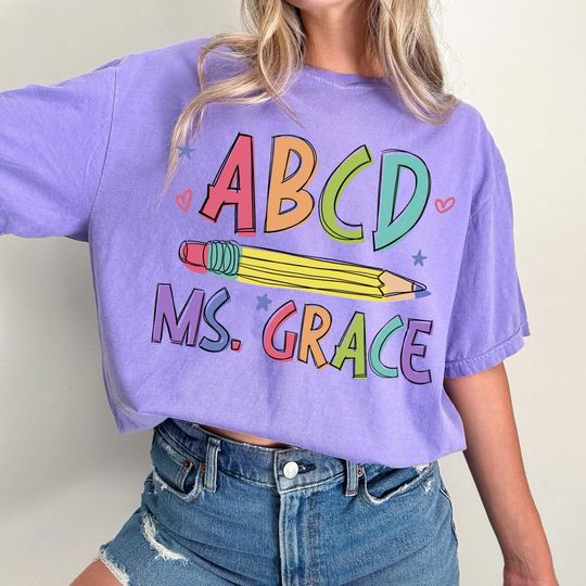 Discover Custom ABCD Teacher Shirt
