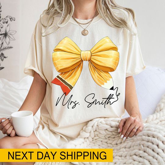 Discover Custom Coquette Teacher Shirt