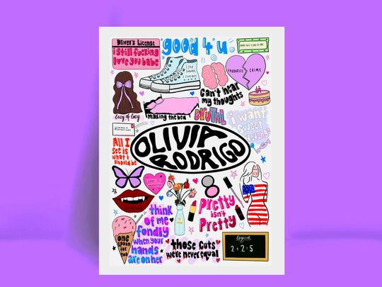 Discover Olivia Rodrigo Lyric Print