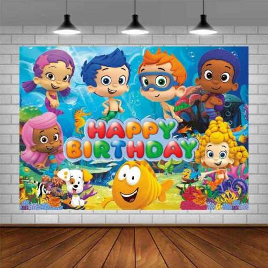 Discover Bubble Guppies Backdrop Party Supplies Photography Under Sea Boy Princess