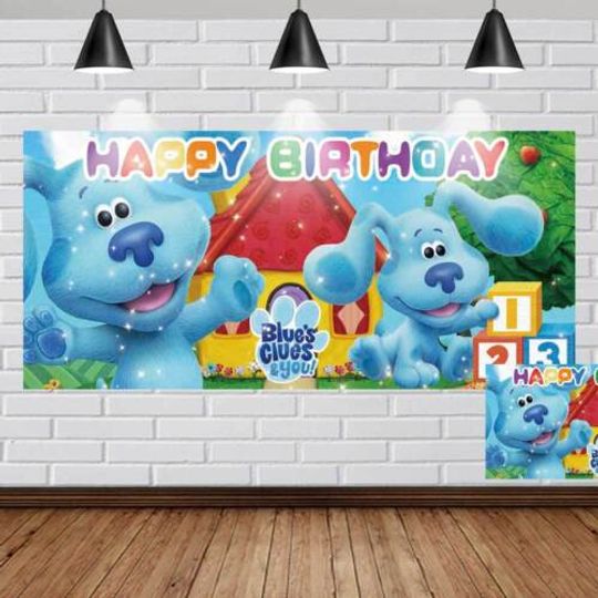 Discover Blue's Clues Birthday Banner Backdrop Party Supplies Party Decoration