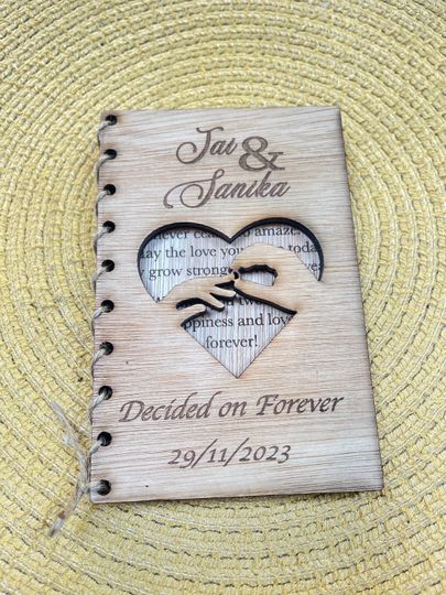 Discover Personalised wooden card  Anniversary  Wedding  Birthday