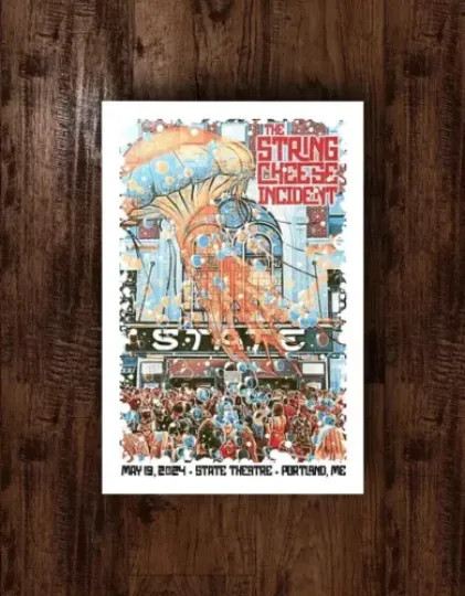 Discover String Cheese Incident Portland State Theatre 2024 May 19 Music Tour Poster