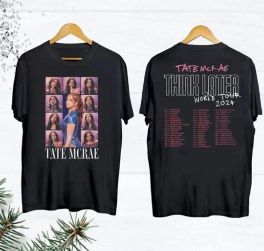 Discover Vintage Tate McRae 2024 Concert T-Shirt, The Think Later World Tour 2024 Shirt